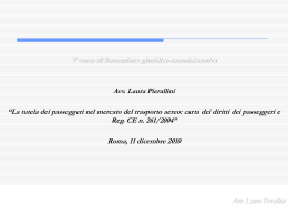 La tutela dei passeggeri nel mercato del