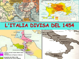 l`italia divisa - Sito della Prof.ssa Maria Grazia Massari