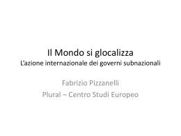 Il mondo si glocalizza, di Fabrizio Pizzanelli