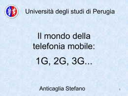 Il mondo della telefonia mobile: 3G