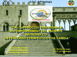 DALL`APPROCCIO TRADIZIONALE ALL`EMPOWERMENT
