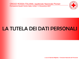 Tutela dei dati personali