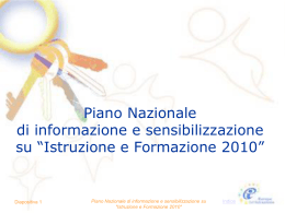 Ob. 1.1 Migliorare l`istruzione e la formazione per insegnanti