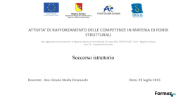Soccorso istruttorio_Emanuele 29 luglio 2015