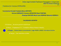 Presentazione del 28 maggio 2007 - Ordine Architetti P.P.C. della