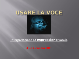 Usare la Voce - WMW Web Music World