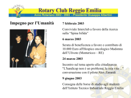 R.C. Reggio Emilia - Anno rotariano 2002-2003