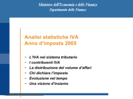 Iva - Imposta sul valore aggiunto