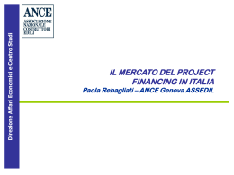 Paola Rebagliati - Finanza di progetto