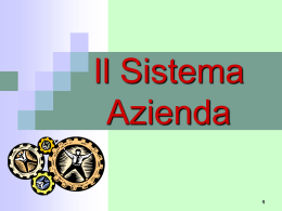 Sistema Azienda - Dipartimento di Scienze Politiche e Sociali
