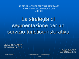 La strategia di segmentazione
