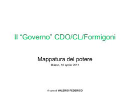 La mappatura del potere ciellino - Lista Bonino
