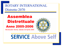 La Leadership motore di Sviluppo - Rotary International