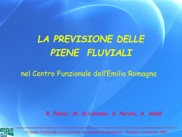 La previsione delle piene fluviali