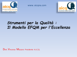 Modello EFQM - Aicq Triveneta