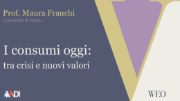 Scenari consumi - Dipartimento di Economia