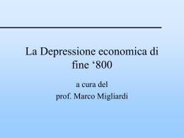 La crisi economica di fine `800