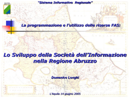Sistema Informativo Regionale