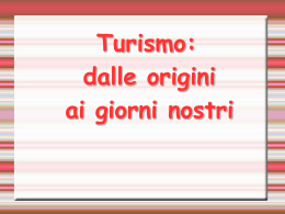storia del turismo - Sito della Prof.ssa Maria Grazia Massari