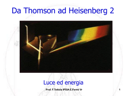 Da Thomson a Heisenberg 2