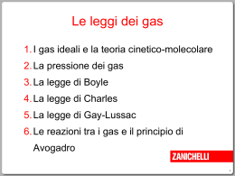 Le leggi dei gas