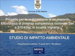 Sistema ambientale - Comune di Rio Marina
