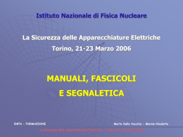 La Sicurezza delle Apparecchiature Elettriche