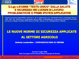 Le nuove norme di sicurezza applicate al settore
