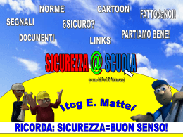 Sicurezza@scuola - ITCG Enrico Mattei