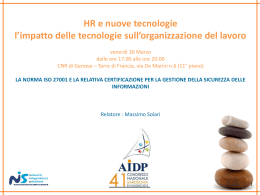 Sistema di Gestione della Sicurezza delle Informazioni