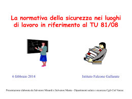 Igiene e sicurezza negli ambienti di lavoro_Corso formatori scuole