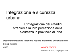 Integrazione e sicurezza urbana (workshop 10
