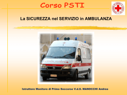 Lezione: La sicurezza nel servizio in ambulanza