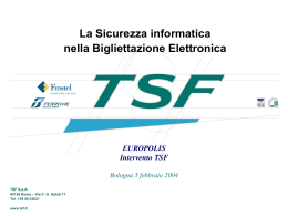 La sicurezza informatica nella bigliettazione elettronica