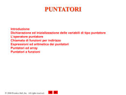 I puntatori