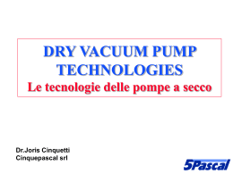 Sistemi di pompaggio oil free