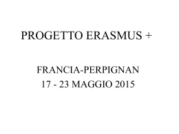 presentazione viaggio Erasmus+ Perpignan