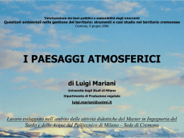 Luigi Mariani - Politecnico di Milano