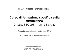 Microclima - Direzione Didattica 1° CIRCOLO di Domodossola