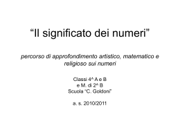 Numeri e significati - Istituto Comprensivo Spinea 1