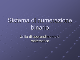 Sistema di numerazione binario