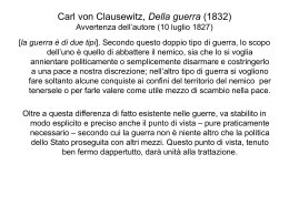 Della guerra (1832) - Dipartimento di Scienze Politiche