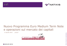 TITRE DE LA PRESENTATION - Provincia autonoma di Trento
