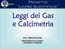 File: Calcimetria - Università degli Studi di Ferrara