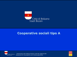 Cooperative sociali tipo A