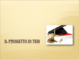 Le tipologie di tesi