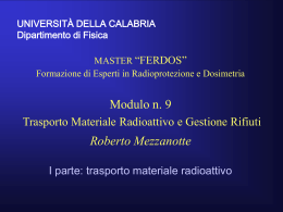 trasporto - Dipartimento di Fisica, Università della Calabria