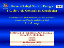 Diapositiva 1 - Società Italiana di Fisiopatologia Chirurgica