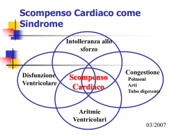 SCOMPENSO CARDIACO - Facoltà di Medicina e Chirurgia