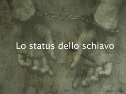 Lo status dello schiavo